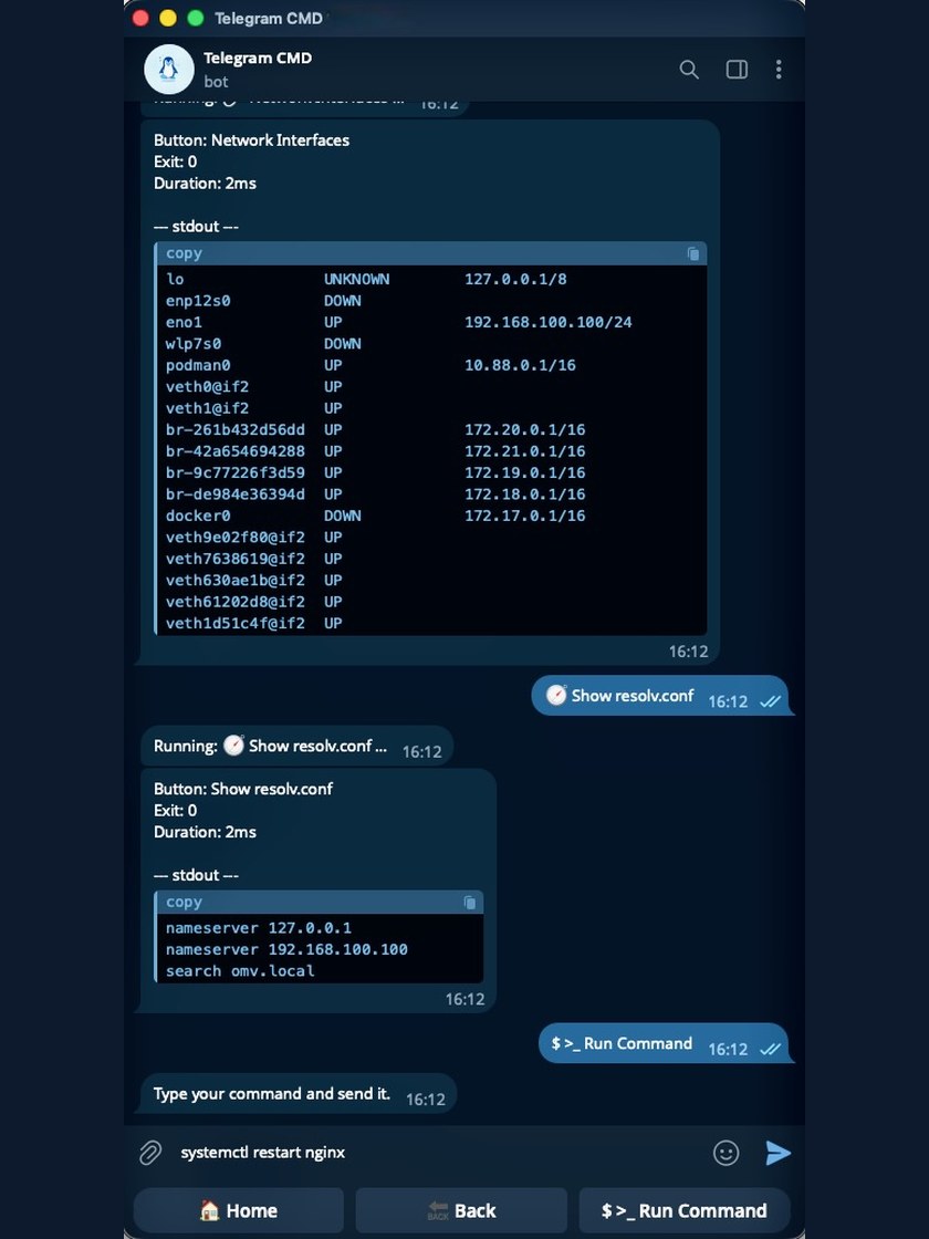 Network tools and typing a command by hand